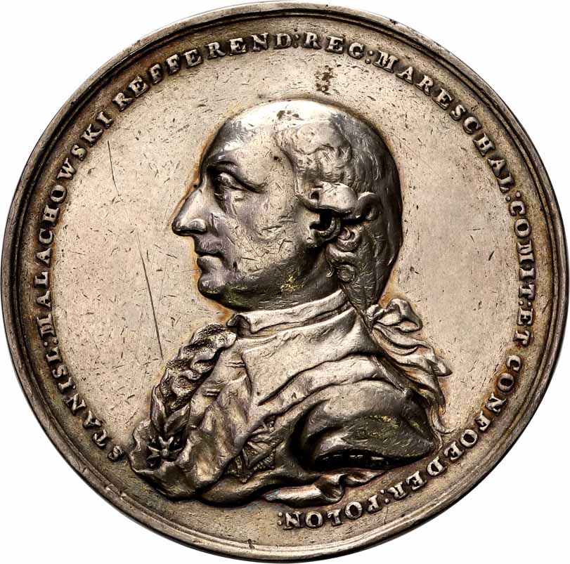 Stanisław August Poniatowski. Medal 1790, Stanisław Małachowski